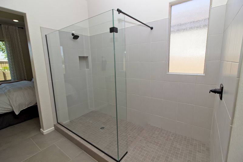 Tile-Design Shower Interior
